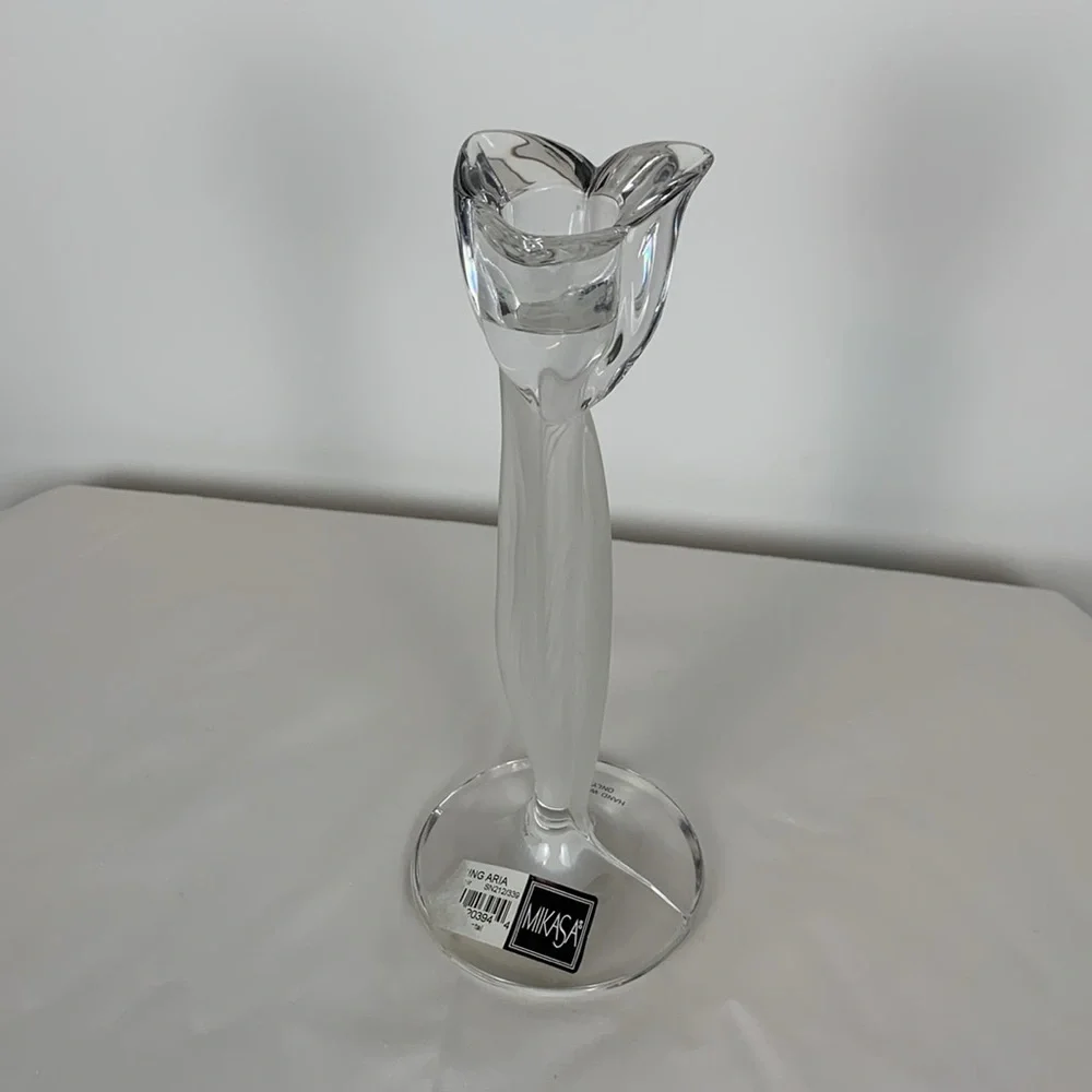Mikasa Spring Aria 8” Candle Holder Full Lead Crystal Candlestick Replacement